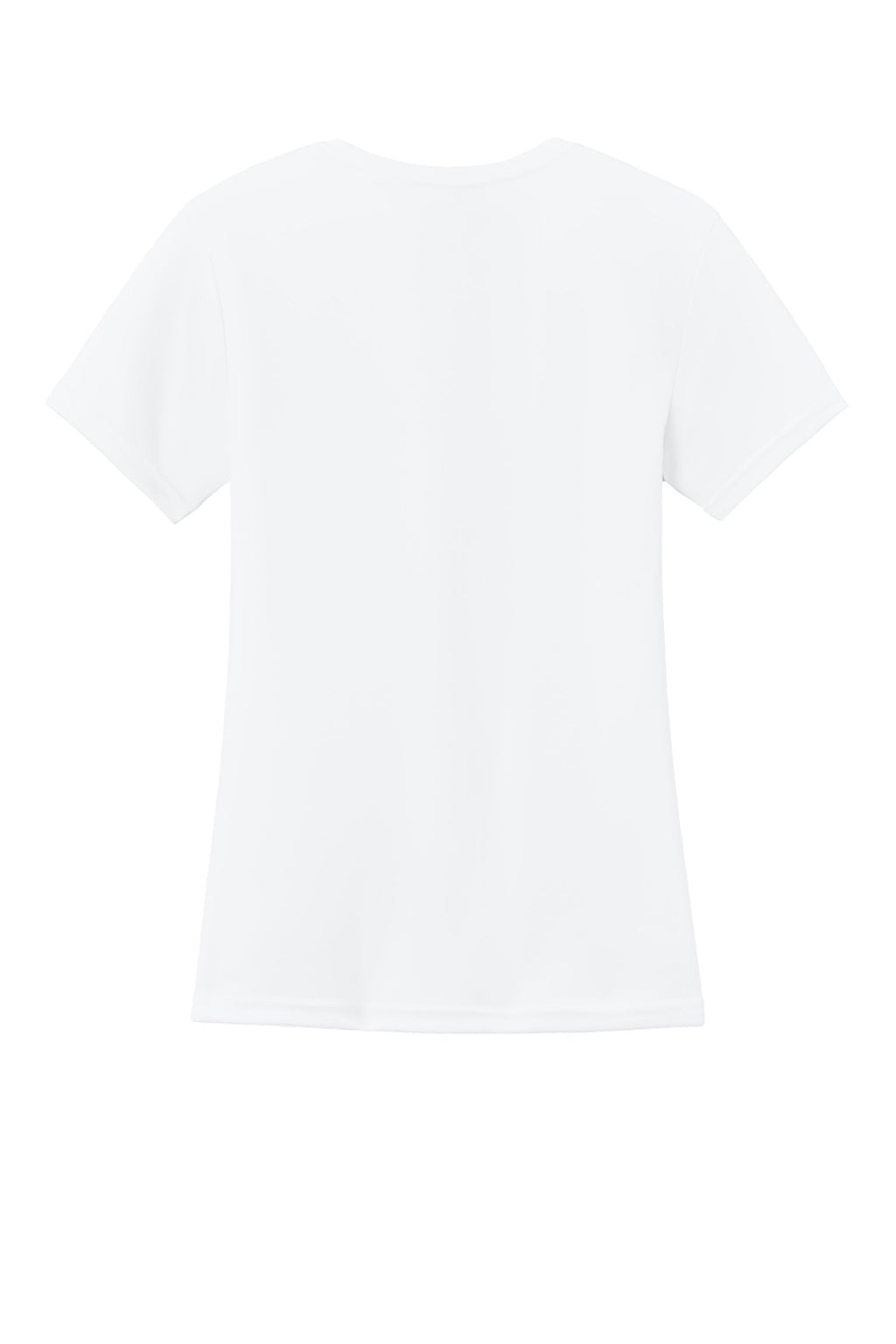 A4 A4NW3201 Womens Performance Moisture Wicking Short Sleeve Crewneck T-Shirt White Flat Back