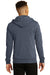 Alternative AA9590/9590 Mens Rocky Eco Fleece Full Zip Hooded Sweatshirt Hoodie Eco True Navy Blue Model Back
