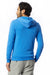 Alternative AA9590/9590 Mens Rocky Eco Fleece Full Zip Hooded Sweatshirt Hoodie Eco True Pacific Blue Model Back