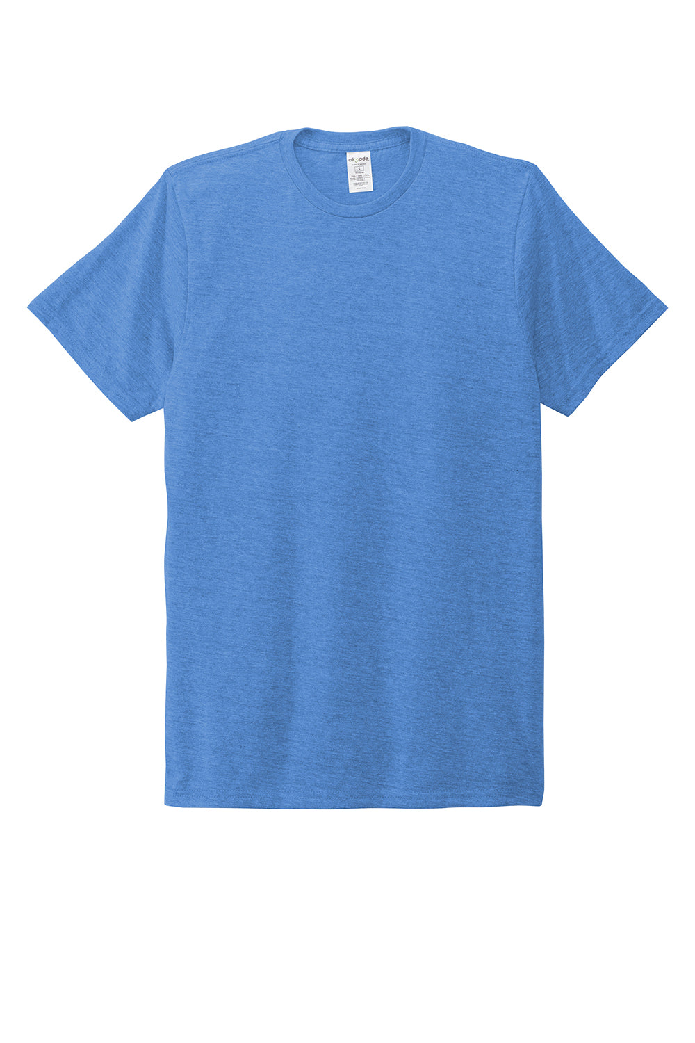 Allmade AL2004 Mens Short Sleeve Crewneck T-Shirt Azure Blue Flat Front