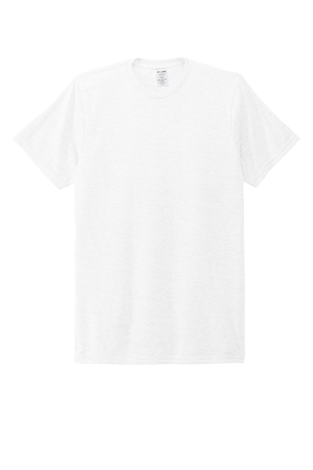 Allmade AL2004 Mens Short Sleeve Crewneck T-Shirt Bright White Flat Front