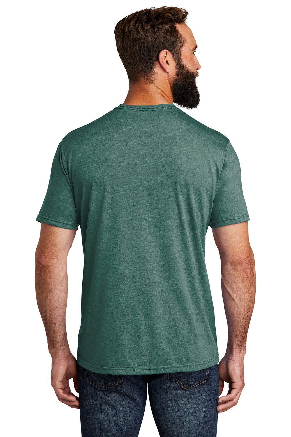 Allmade AL2004 Mens Short Sleeve Crewneck T-Shirt Deep Sea Green Model Back