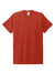 Allmade AL2004 Mens Short Sleeve Crewneck T-Shirt Desert Sun Red Flat Front