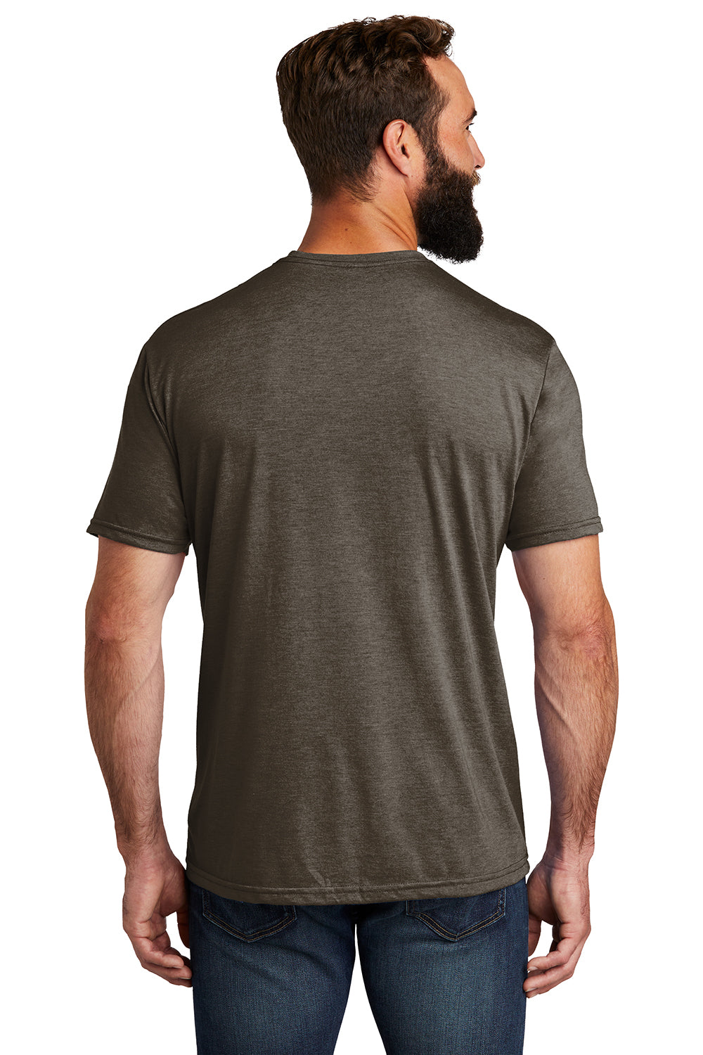 Allmade AL2004 Mens Short Sleeve Crewneck T-Shirt Earthy Brown Model Back