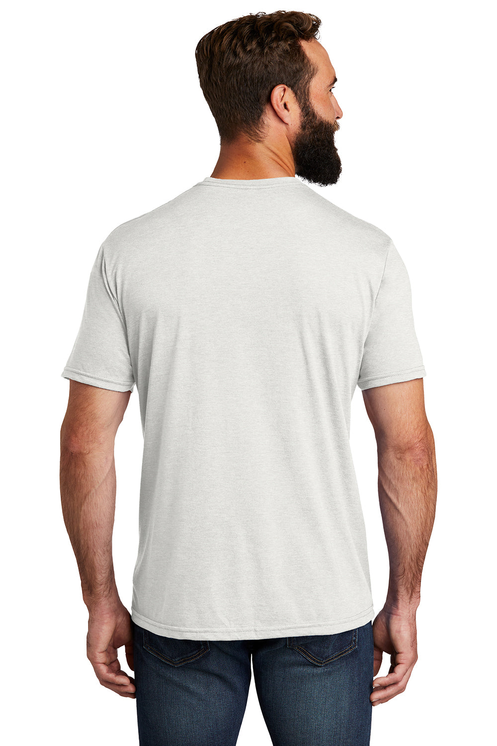 Allmade AL2004 Mens Short Sleeve Crewneck T-Shirt Fairly White Model Back