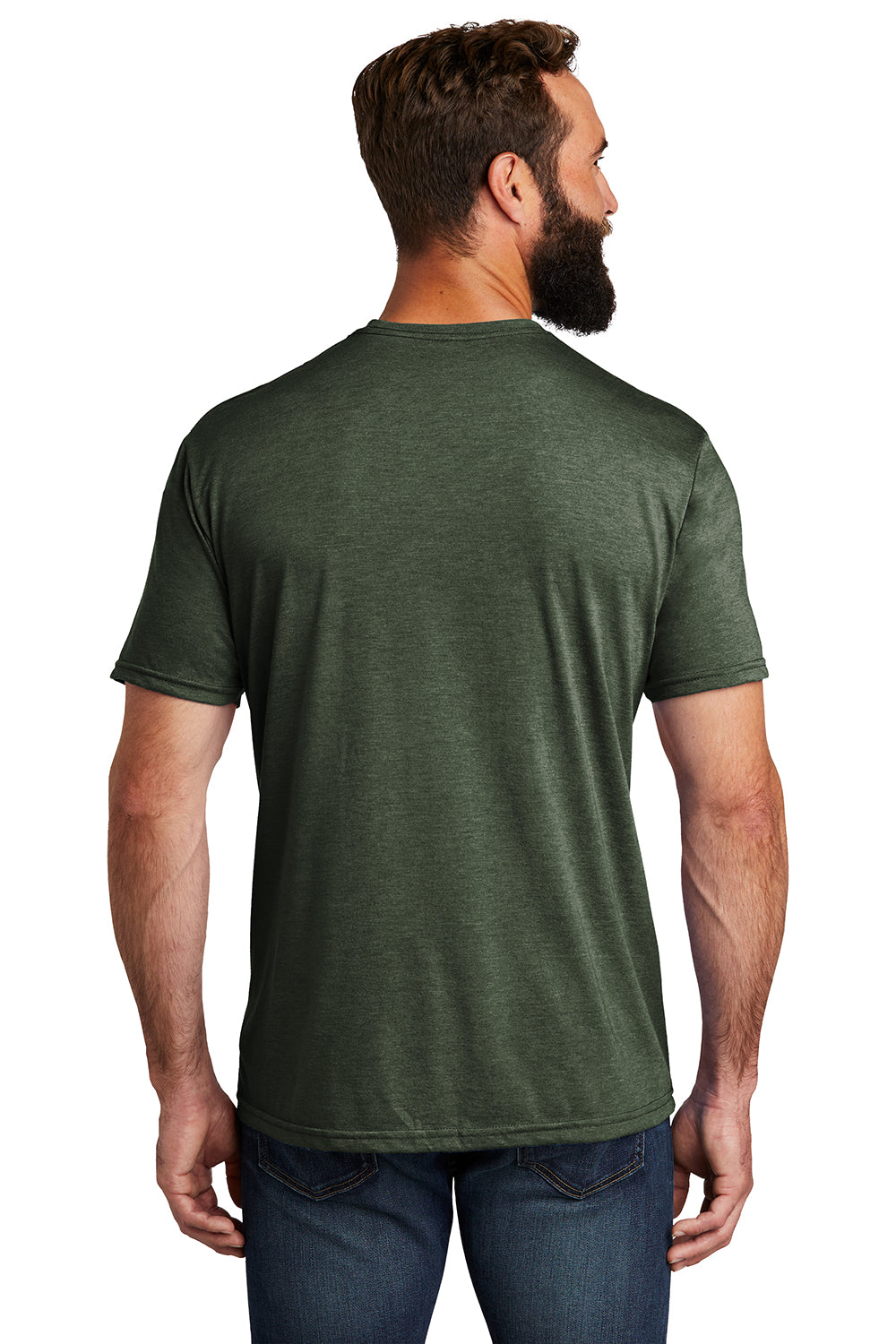 Allmade AL2004 Mens Short Sleeve Crewneck T-Shirt Herb Green Model Back