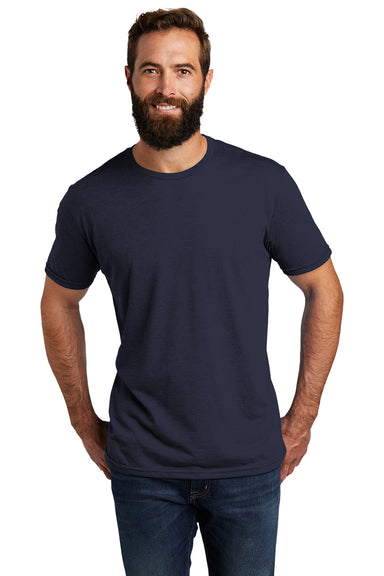 Allmade AL2004 Mens Short Sleeve Crewneck T-Shirt Night Sky Navy Blue Model Front