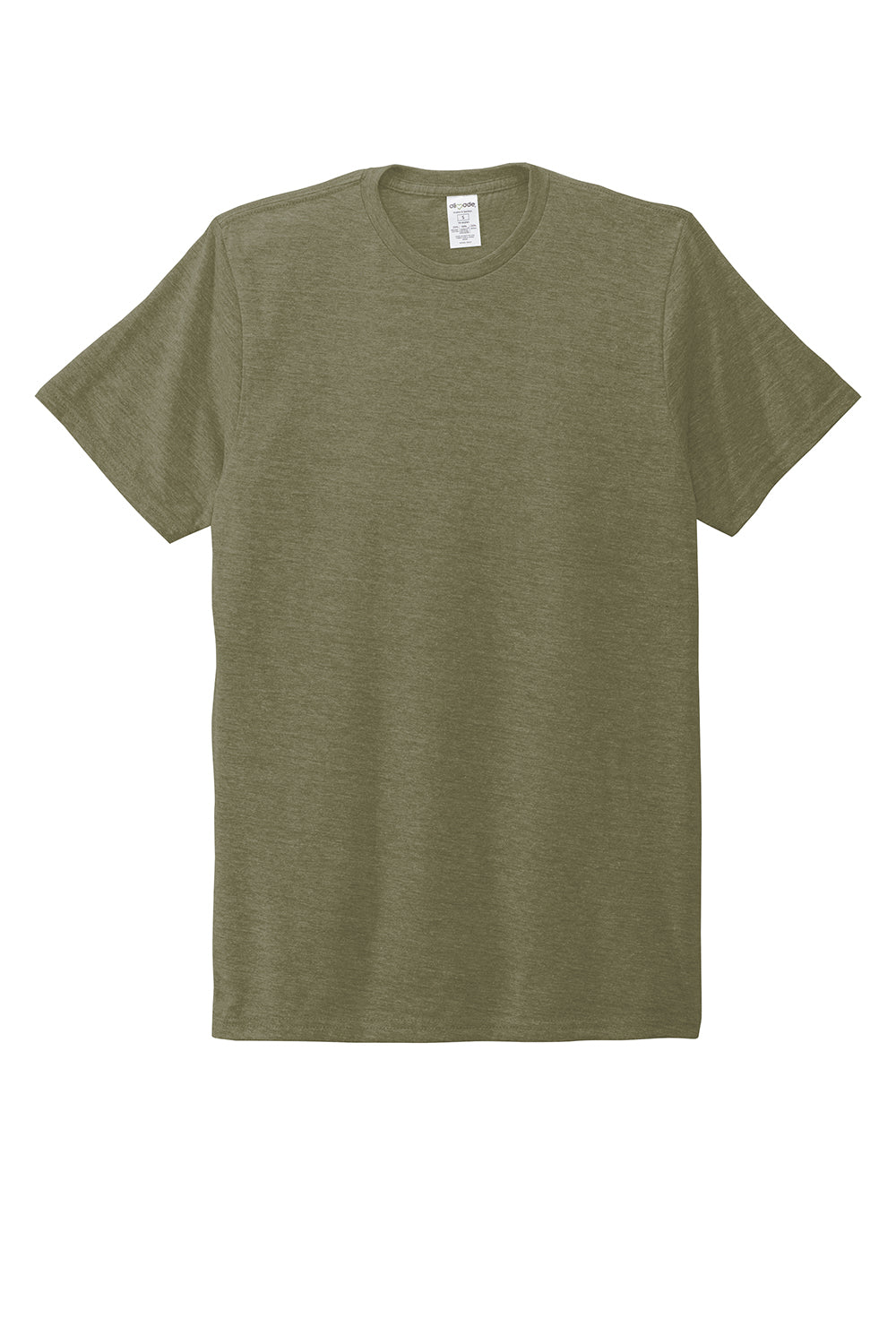 Allmade AL2004 Mens Short Sleeve Crewneck T-Shirt Olive You Green Flat Front
