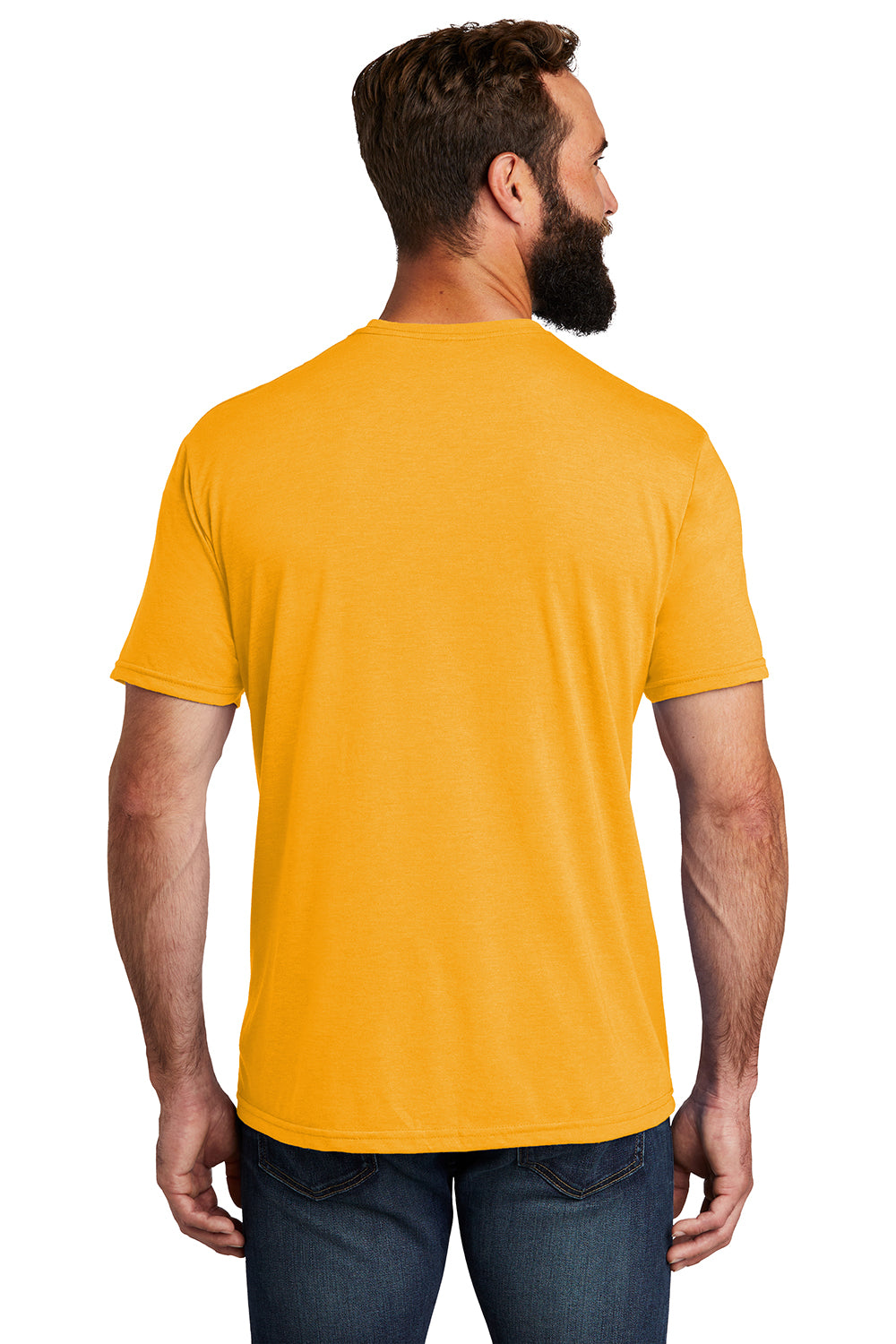 Allmade AL2004 Mens Short Sleeve Crewneck T-Shirt Orange You Fancy Model Back