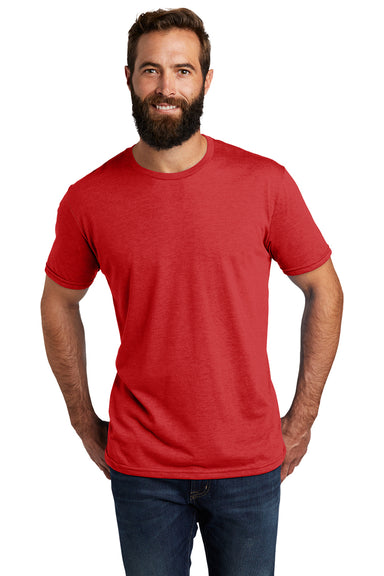 Allmade AL2004 Mens Short Sleeve Crewneck T-Shirt Rise Up Red Model Front