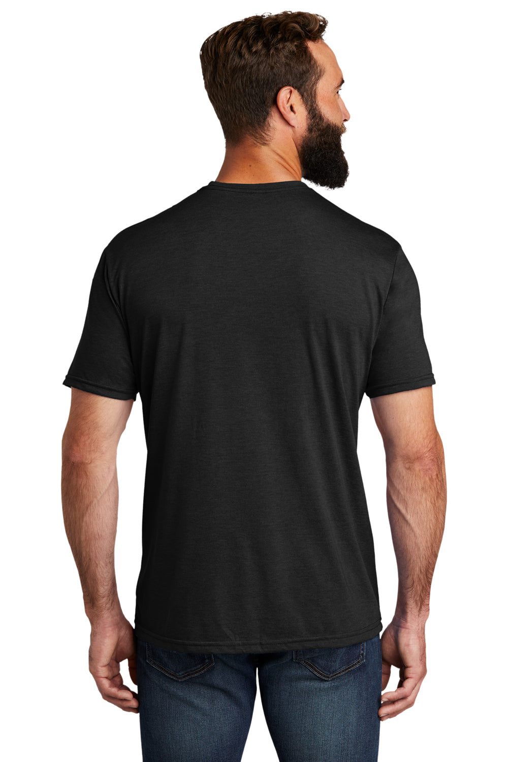 Allmade AL2004 Mens Short Sleeve Crewneck T-Shirt Space Black Model Back