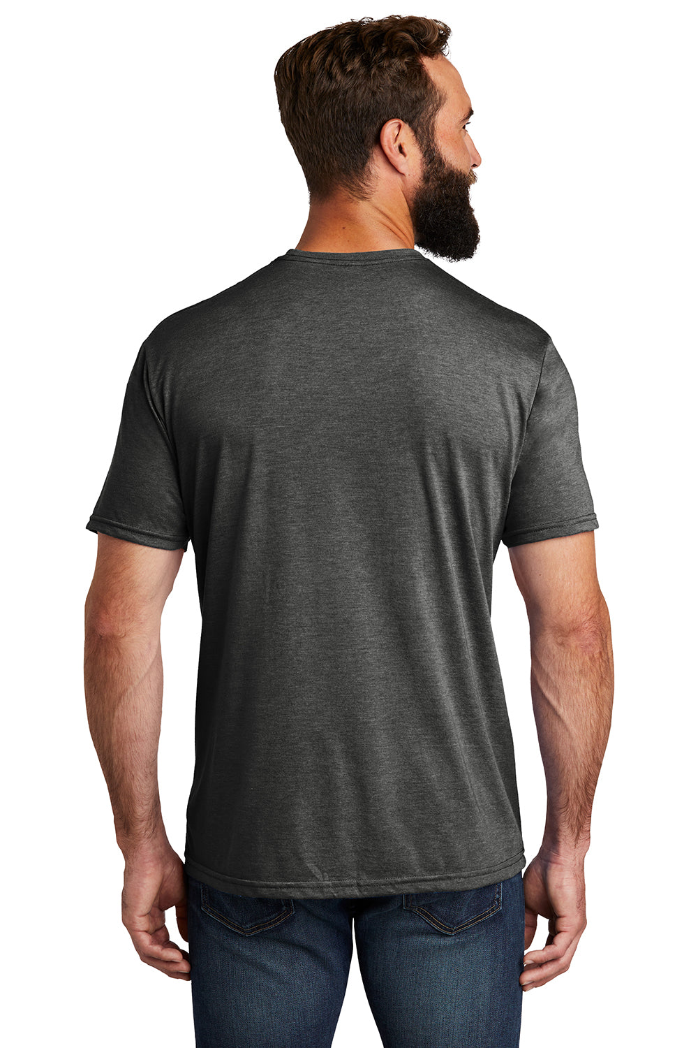 Allmade AL2004 Mens Short Sleeve Crewneck T-Shirt Terrain Grey Model Back