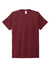 Allmade AL2004 Mens Short Sleeve Crewneck T-Shirt Vino Red Flat Front
