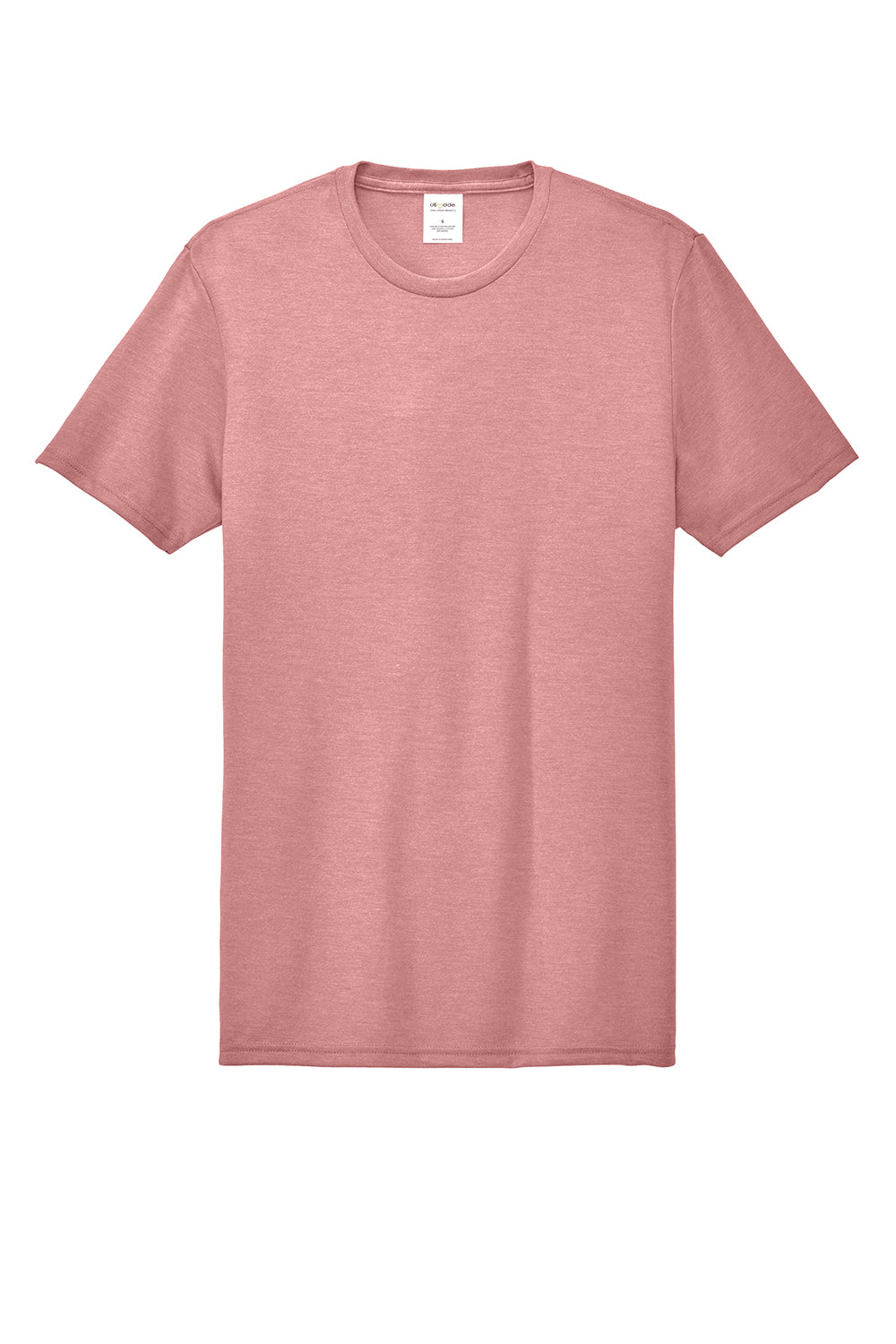 Allmade AL2004 Mens Short Sleeve Crewneck T-Shirt Vintage Rose Pink Flat Front