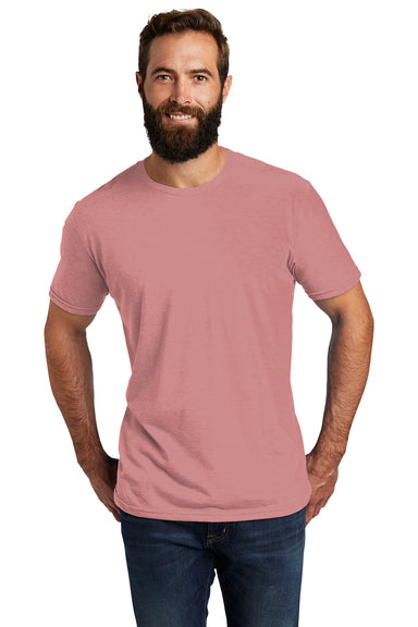 Allmade AL2004 Mens Short Sleeve Crewneck T-Shirt Vintage Rose Pink Model Front