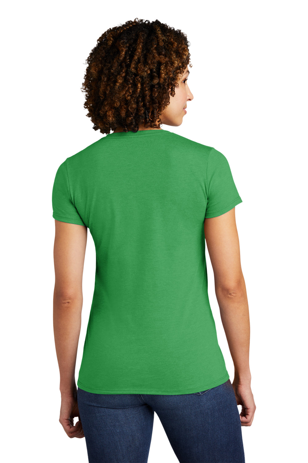 Allmade AL2008 Womens Short Sleeve Crewneck T-Shirt Enviro Green Model Back