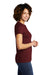Allmade AL2008 Womens Short Sleeve Crewneck T-Shirt Vino Red Model Side
