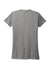 Allmade AL2008 Womens Short Sleeve Crewneck T-Shirt Aluminum Grey Flat Back