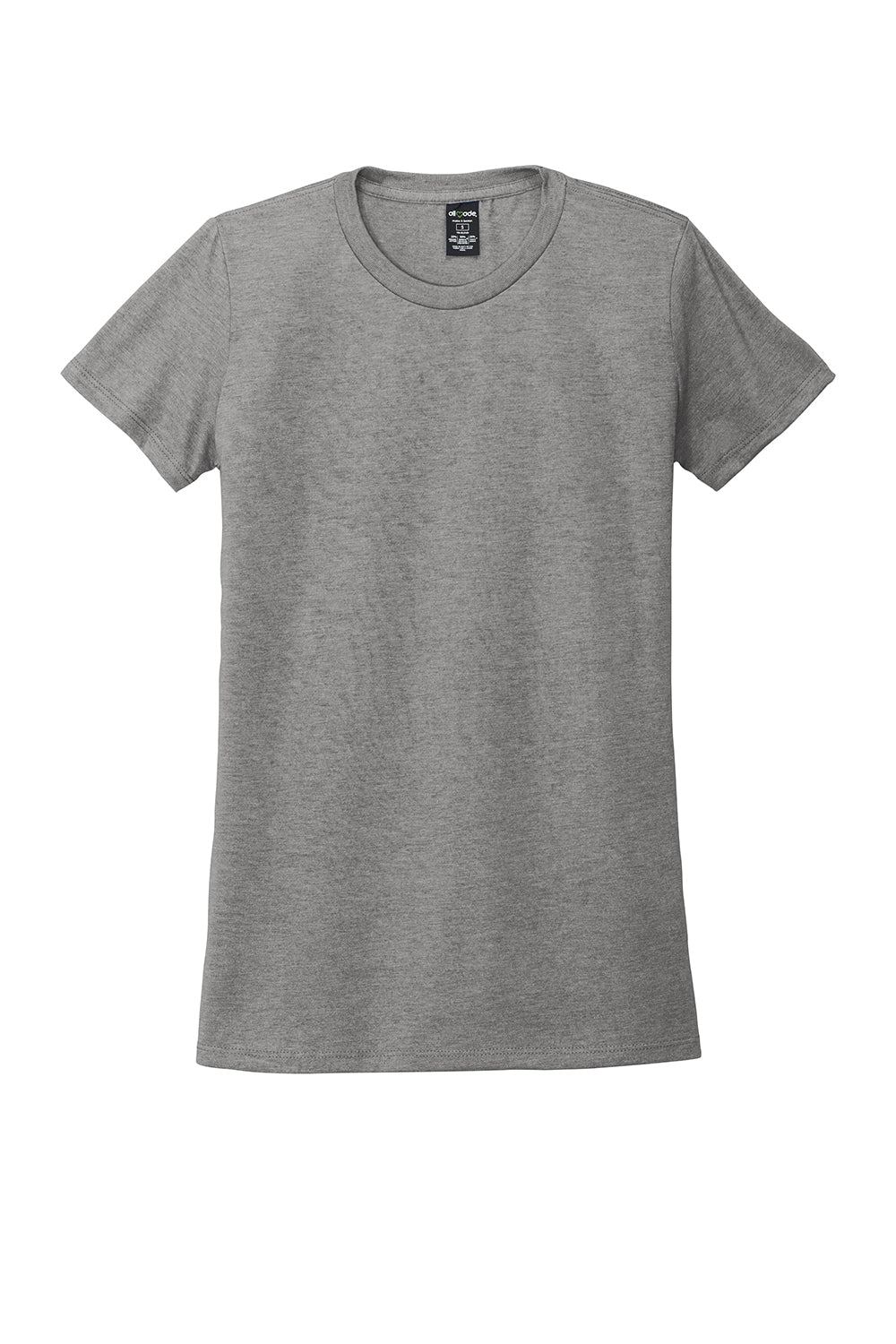 Allmade AL2008 Womens Short Sleeve Crewneck T-Shirt Aluminum Grey Flat Front