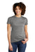 Allmade AL2008 Womens Short Sleeve Crewneck T-Shirt Aluminum Grey Model Front
