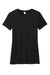 Allmade AL2008 Womens Short Sleeve Crewneck T-Shirt Deep Black Flat Front