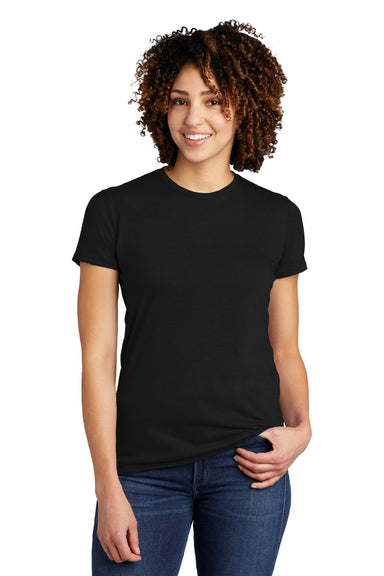 Allmade AL2008 Womens Short Sleeve Crewneck T-Shirt Deep Black Model Front