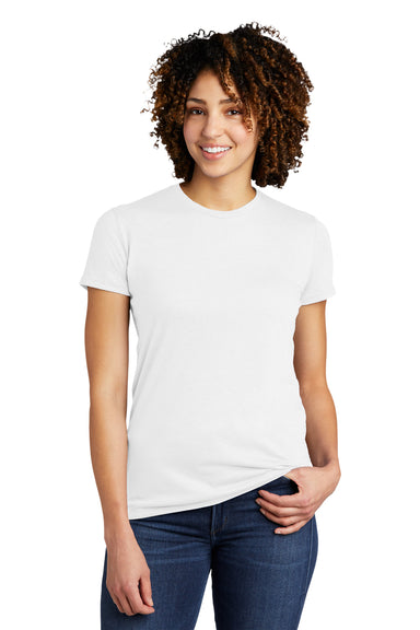 Allmade AL2008 Womens Short Sleeve Crewneck T-Shirt Fairly White Model Front