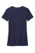 Allmade AL2008 Womens Short Sleeve Crewneck T-Shirt Night Sky Navy Blue Flat Back