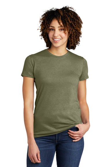 Allmade AL2008 Womens Short Sleeve Crewneck T-Shirt Olive You Green Model Front