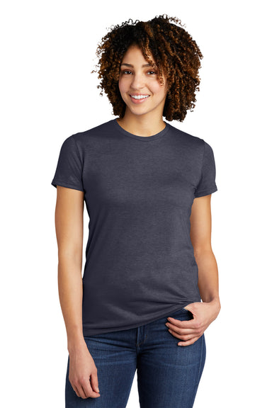Allmade AL2008 Womens Short Sleeve Crewneck T-Shirt Rebel Blue Model Front