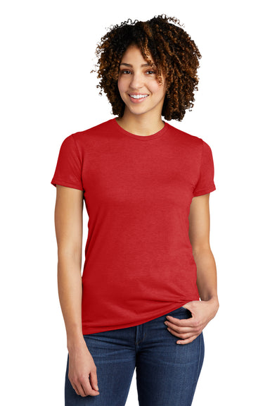 Allmade AL2008 Womens Short Sleeve Crewneck T-Shirt Rise Up Red Model Front