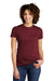 Allmade AL2008 Womens Short Sleeve Crewneck T-Shirt Vino Red Model Front