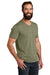 Allmade AL2014 Mens Short Sleeve V-Neck T-Shirt Olive You Green Model 3Q