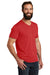 Allmade AL2014 Mens Short Sleeve V-Neck T-Shirt Rise Up Red Model 3Q