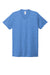 Allmade AL2014 Mens Short Sleeve V-Neck T-Shirt Azure Blue Flat Front
