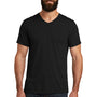 Allmade Mens Short Sleeve V-Neck T-Shirt - Deep Black