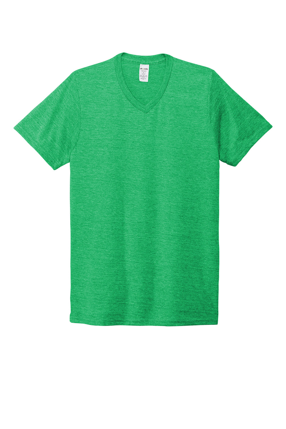 Allmade AL2014 Mens Short Sleeve V-Neck T-Shirt Enviro Green Flat Front