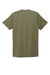 Allmade AL2014 Mens Short Sleeve V-Neck T-Shirt Olive You Green Flat Back