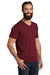 Allmade AL2014 Mens Short Sleeve V-Neck T-Shirt Vino Red Model 3Q