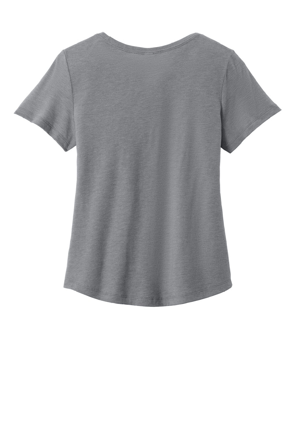 Allmade AL2015 Womens Short Sleeve Scoop Neck T Shirt Aluminum Grey Flat Back