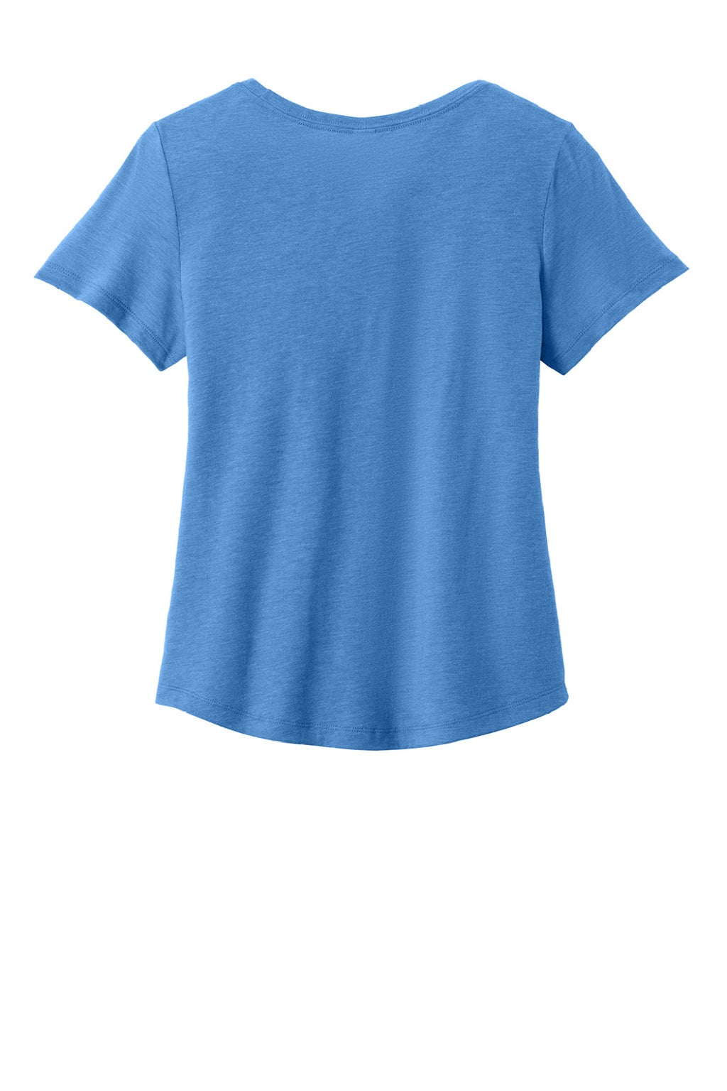Allmade AL2015 Womens Short Sleeve Scoop Neck T Shirt Azure Blue Flat Back