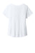 Allmade AL2015 Womens Short Sleeve Scoop Neck T Shirt Bright White Flat Back
