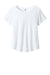 Allmade AL2015 Womens Short Sleeve Scoop Neck T Shirt Bright White Flat Front