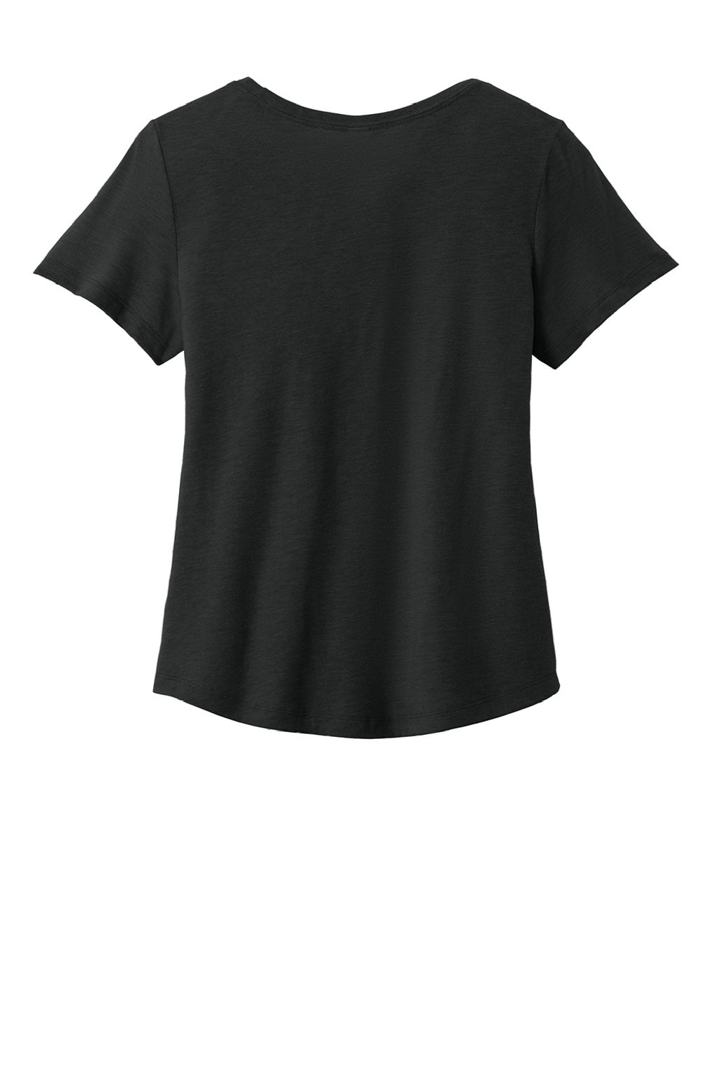 Allmade AL2015 Womens Short Sleeve Scoop Neck T Shirt Deep Black Flat Back