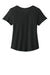 Allmade AL2015 Womens Short Sleeve Scoop Neck T Shirt Deep Black Flat Back
