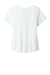 Allmade AL2015 Womens Short Sleeve Scoop Neck T Shirt Fairly White Flat Back