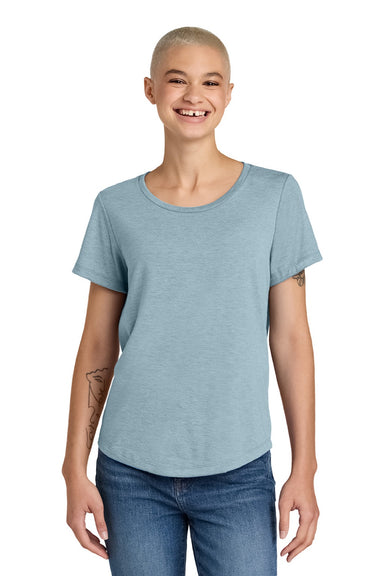 Allmade AL2015 Womens Short Sleeve Scoop Neck T Shirt I Like You Blue Model Front