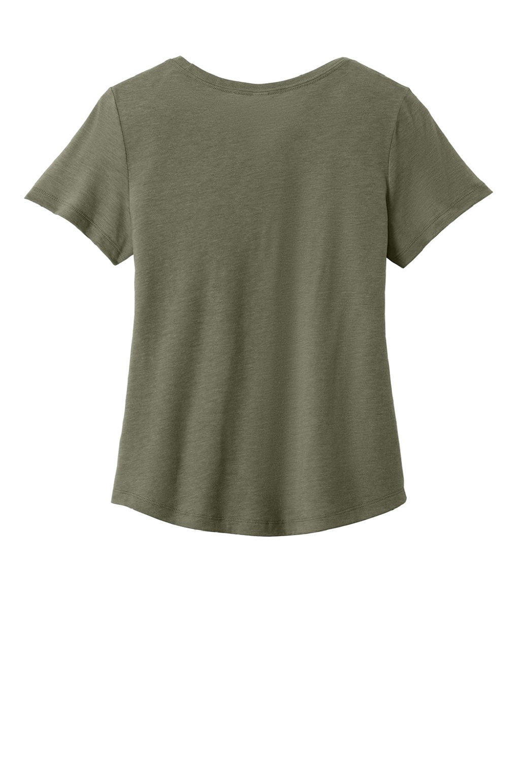 Allmade AL2015 Womens Short Sleeve Scoop Neck T Shirt Olive You Green Flat Back