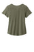Allmade AL2015 Womens Short Sleeve Scoop Neck T Shirt Olive You Green Flat Back