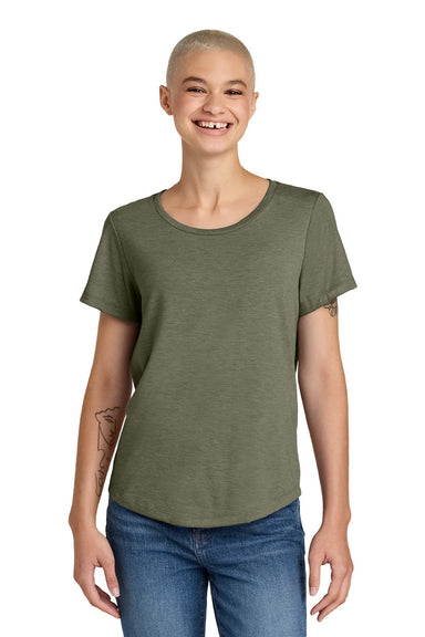 Allmade AL2015 Womens Short Sleeve Scoop Neck T Shirt Olive You Green Model Front